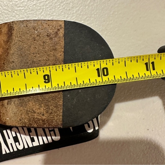 Givenchy Rivington Logo Elastic Slingback Black Leather Flats Mules 39.5 US 9.5 - Picture 11 of 13